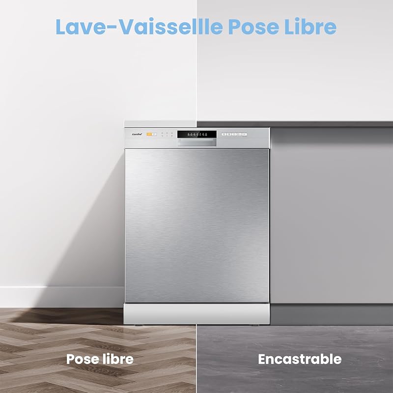 ' CDWPF1201PS Lave-vaisselle Pose Libre,12 Couverts, 60 cm