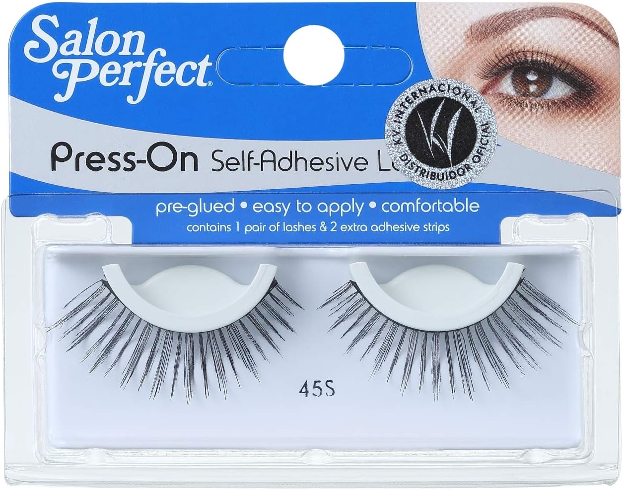 Salon Perfect Press-On Self-Adhesive False Eyelashes, 45S, 1 pr