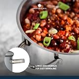 MasterClass Stock Pot 11L with Lid Induction Stainless Steel Silver view 6