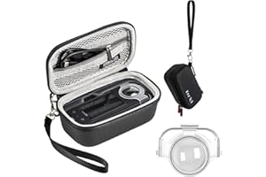GAEKOL Carrying Case Lens Guard For Insta360 X3, Hard Shell Bag Travel Case Lens Cap Compatible with Insta360 X3 Accessories
