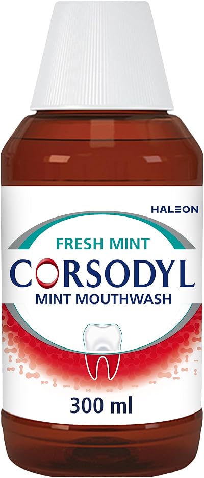 Corsodyl 0.2% Gum Disease Mouthwash Mint 300ml Alcohol Free