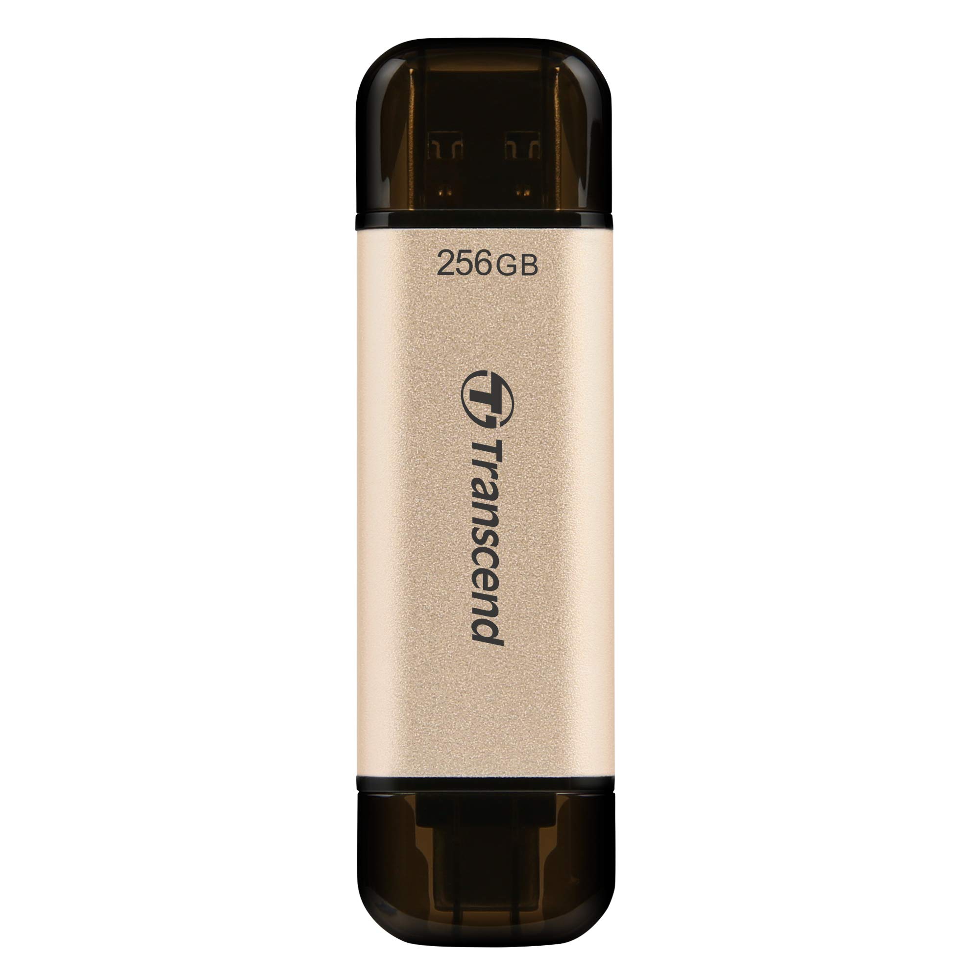 Transcend JetFlash 930C 256GB Dual USB Memory Stick, Type-C & Type-A, Speed up to 420MB/s-Soft Gold TS256GJF930C