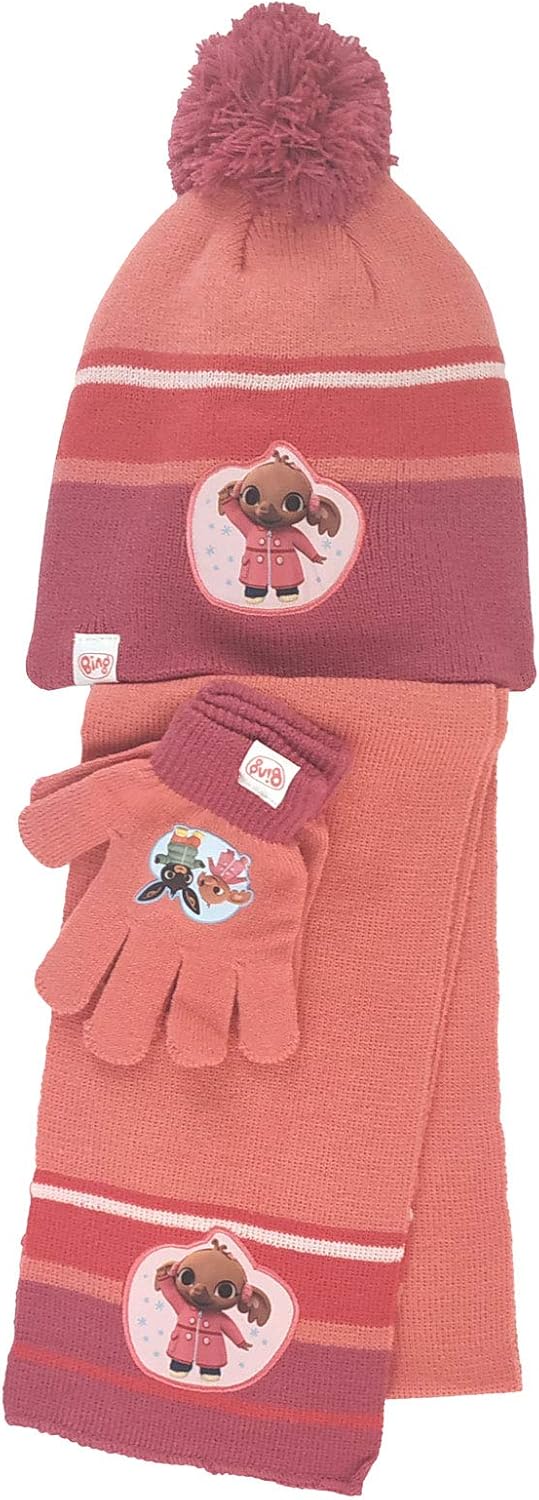Characters Cartoons Bing Bunny Bing Rosa 1445 - Taglia Unica Bambina  Bambino Set Invernale 3pz Cappello Guanti e Sciarpa o Scaldacollo Bambine e  ragazze Abbigliamento berjaya.edu.my