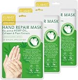 YUNY Hand Mask 3 Pack Moisturizing Gloves for Dry Rough Skin Shea Butter view 1