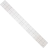 Westcott Beveled Graph Ruler, 2 x 18, Transparent (B-85B)