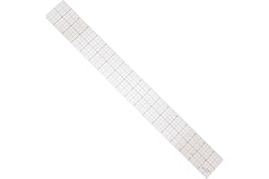 Westcott Beveled Graph Ruler, 2 x 18, Transparent (B-85B)