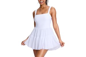 Soothfeel Tennis Dresses for Women Athletic Dress with Built in Shorts & Bra Flowy Golf Workout Dresses with Pockets Summer