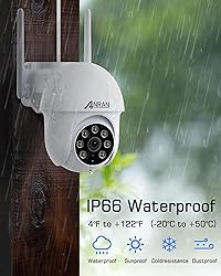 ANRAN 5MP Security Camera Outdoor, 360°PTZ