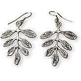 leaf earrings Silver leaves earrings Unique earrings Artsitic jewelry