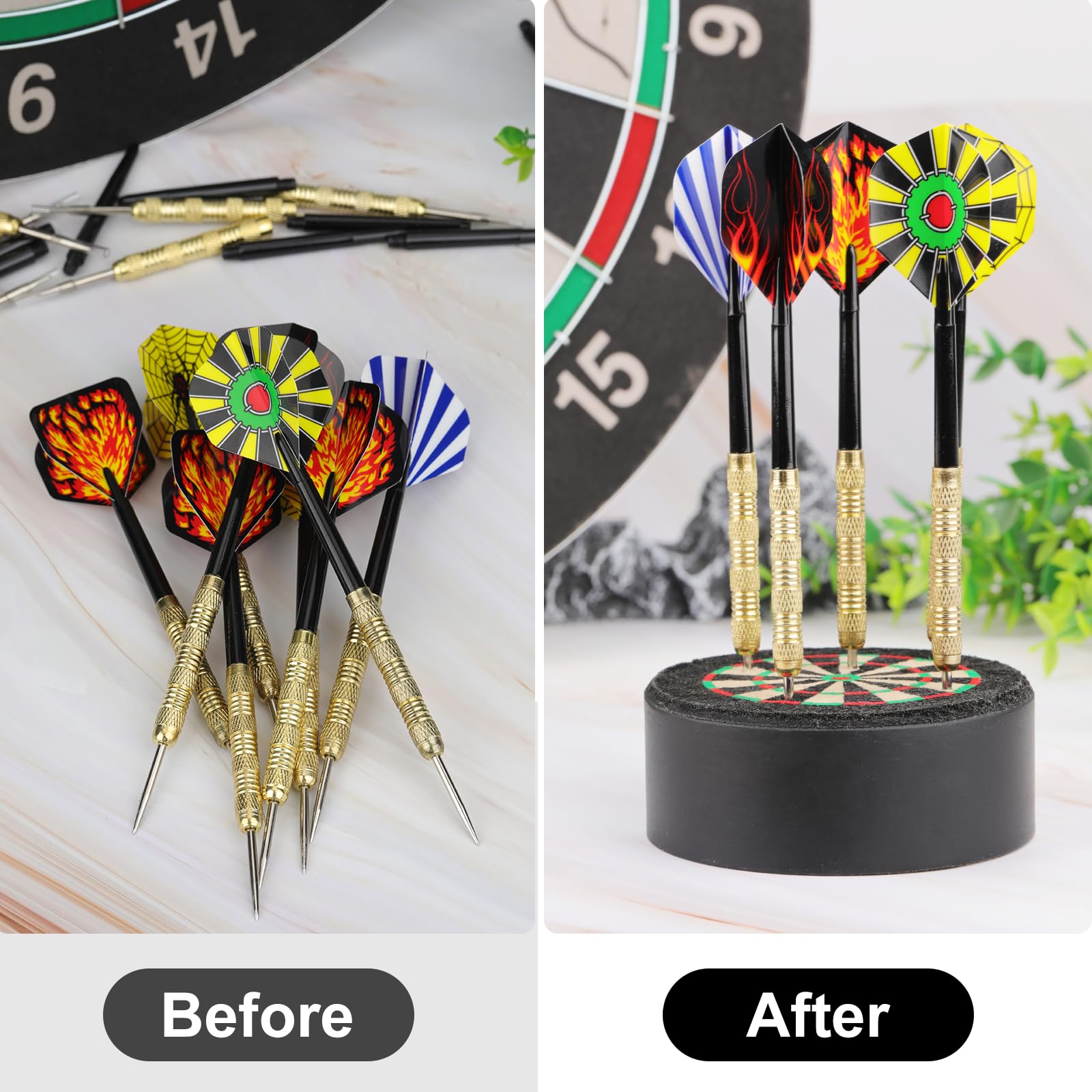 Sisal Dart Halter, Heavy Duty Dartpfeile Halterung Display Dartpfeil Ständer Mini Darthalter Dartständer, Tragbares Darts Rack Pfeil Aufbewahrung Holder Geschenke für Dartfans Dartspieler Männer 7