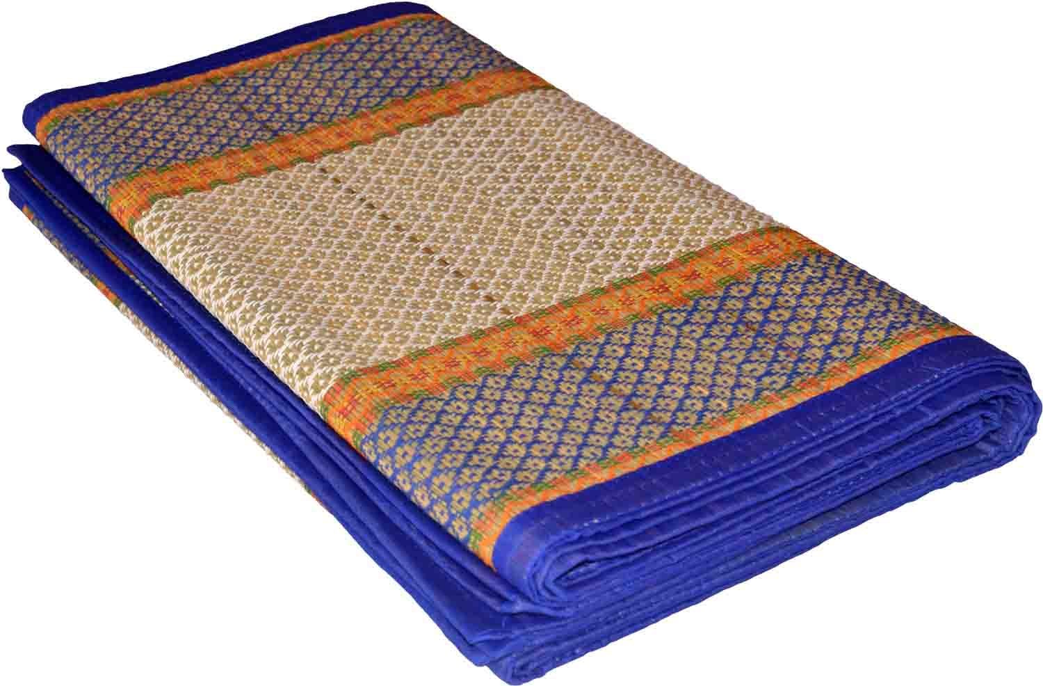 Crafts N Loom Geometric Traditional Mat (Multicolour, River Grass, 54 X 80 Inches)