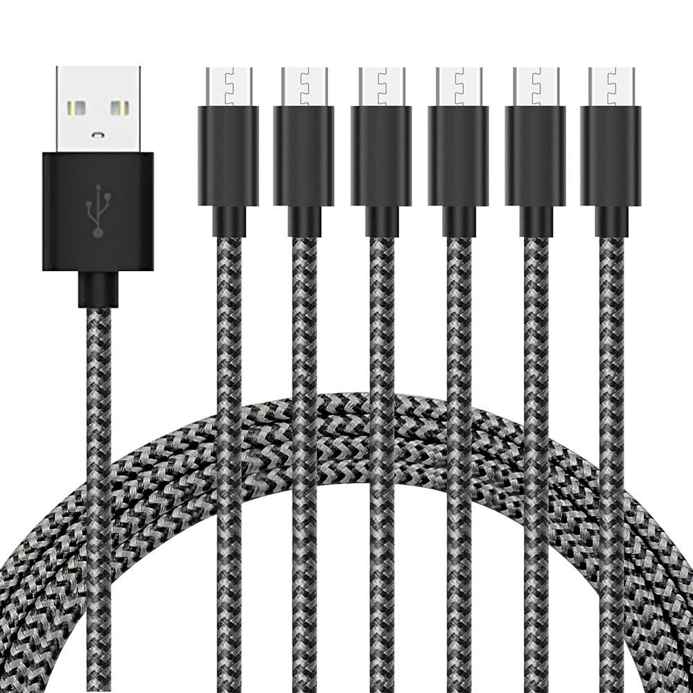 Photo 1 of Gopala Micro USB Cable Android Charger [6-Pack 5ft] Nylon Braided Fast Sync&Charging Cord for Android, Samsung, Nexus, LG, HTC, Nokia, Sony, and More