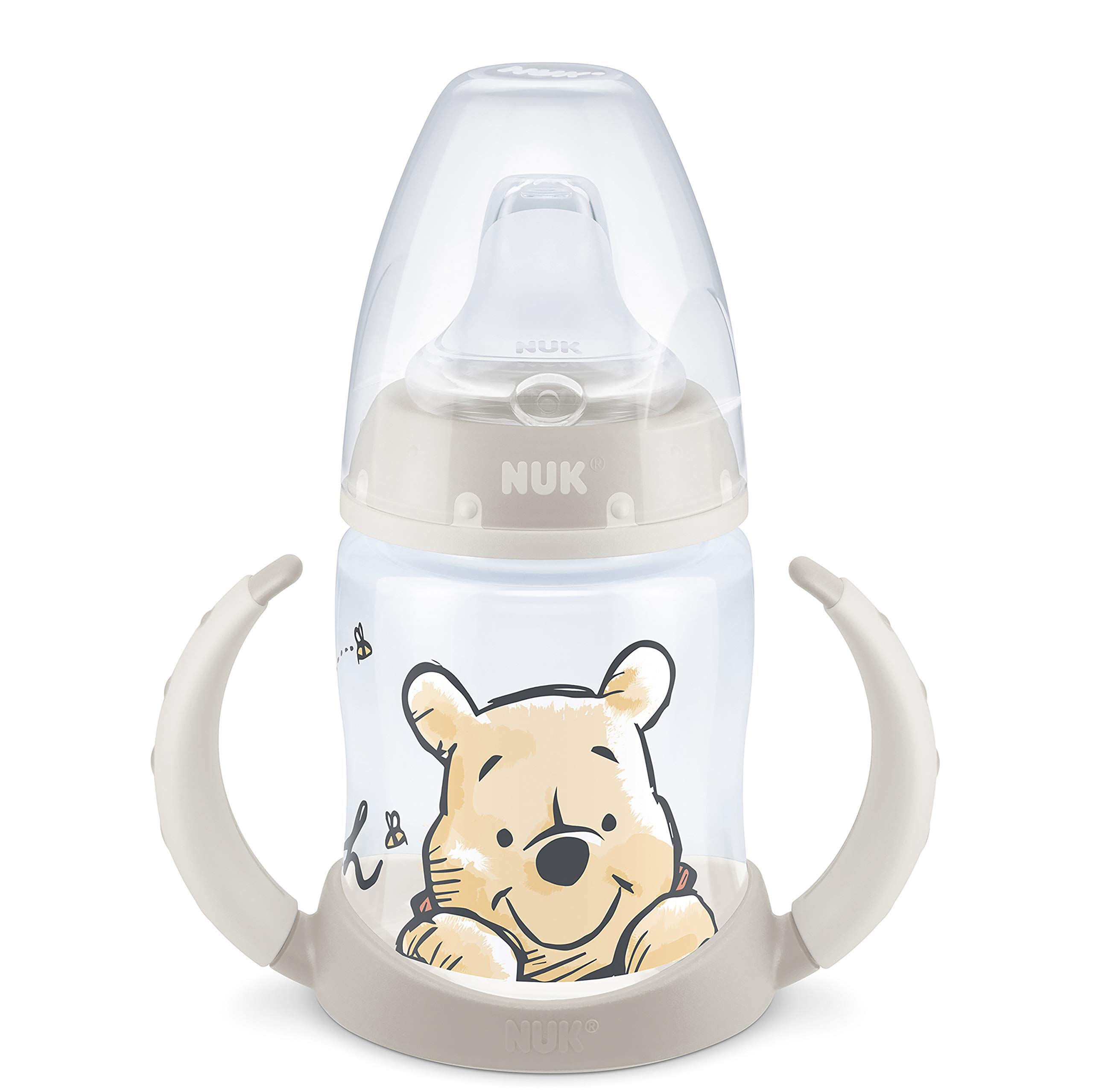 NUK First Choice+ Learner Cup Sippy Cup | 6-18 Months | Leak-Proof Silicone Spout | Anti-Colic Vent | BPA | 150ml