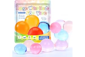 MadeTop 2,000Pcs Giant Water Gel Beads,Jumbo Water Beads,Rainbow Mix Jelly Water Gel Beads for Vase Filler,Plant,Floating Candles,Wedding and Home Decoration