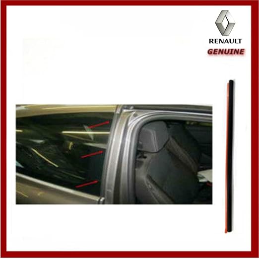 Genuine Renault Clio III MK3 Door Quater Glass Rubber Seal. New