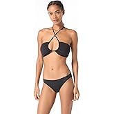 Michael Kors Womens Solid Bandeau Bra Top