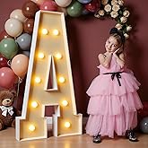 imprsv 4FT Marquee Letters Large Light Up Letters for Birthday Party Decor Wedding Decorations, Marquee A for Party Decoration, Large Signs Arch Kit Decorations