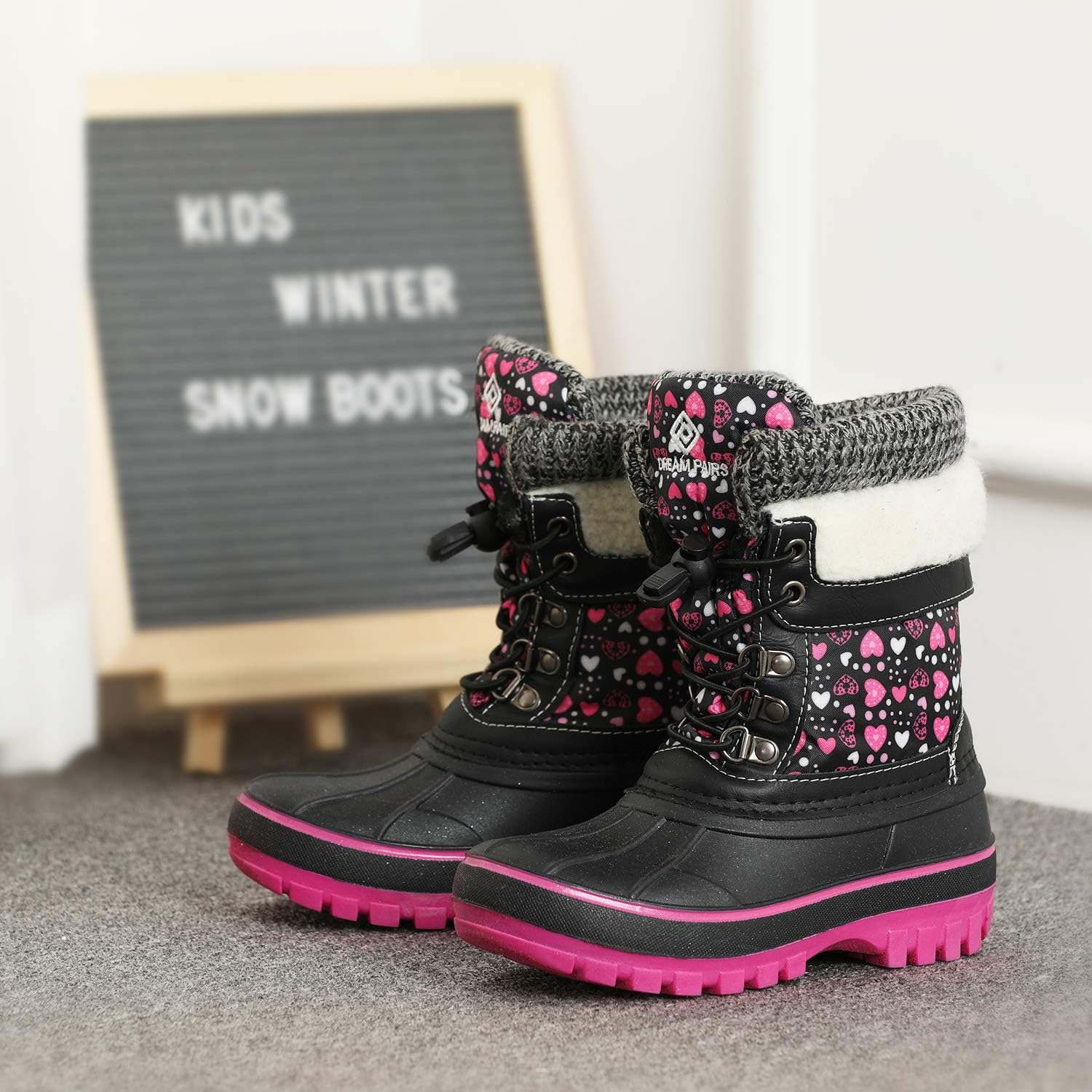  | DREAM PAIRS Boys Girls Insulated Waterproof Winter Snow Boots | Snow Boots