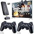 Upgraded Retro Gaming Console, Nostalgia Stick Game with 15 Built-In Emulators, Over 20,000 Games, 4K HDMI Output, 2.4GHz Wireless Controller for TV – Plug and Play