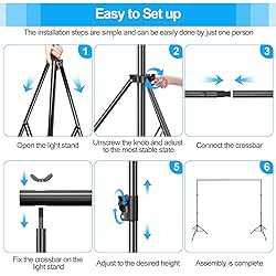 EMART Heavy Duty Backdrop Stand 10 x 12ft Photo