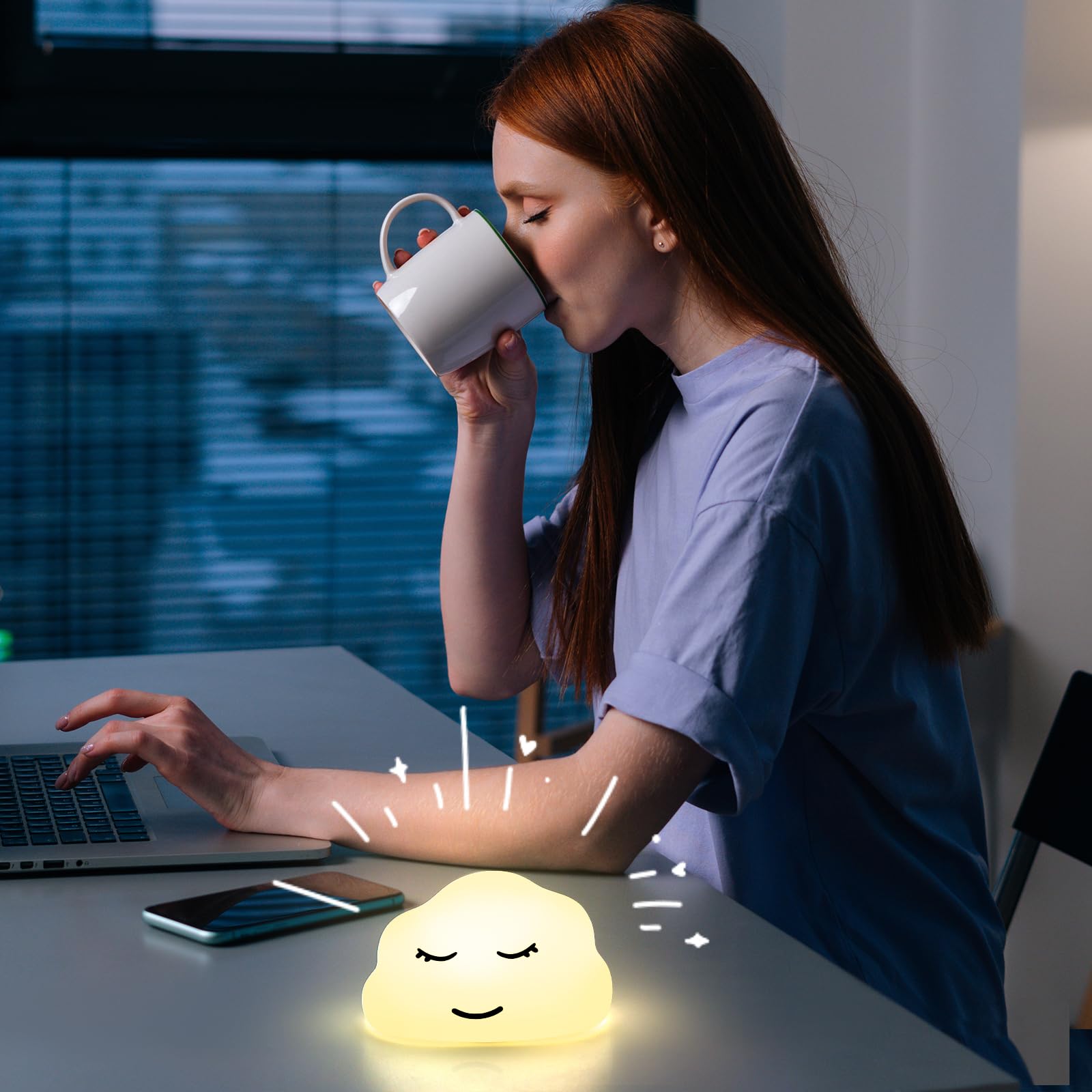 Breathing Lamp Guided Visual Meditation Tool for Mindfulness,Anxiety Relief&Calm Your Mind for Stress&Visual Relaxation and Restful Sleep,478 Seconds Breathing Rate Change 3 Colors,Gift for Kids