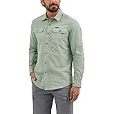 ATG by Wrangler Men's Long Sleeve Mixed Material Shirt