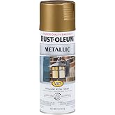 Rust-Oleum Stops Rust Metallic Spray Paint, Champagne Bronze | Rust Resistant, Indoor and Outdoor, Beautiful Finish on Metal, Wood and More, Sprays from Any Angle