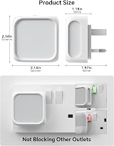 PURSNIC Night Light Plug In 1W Dusk to Dawn 3000K Warm White 2 Pack view 5