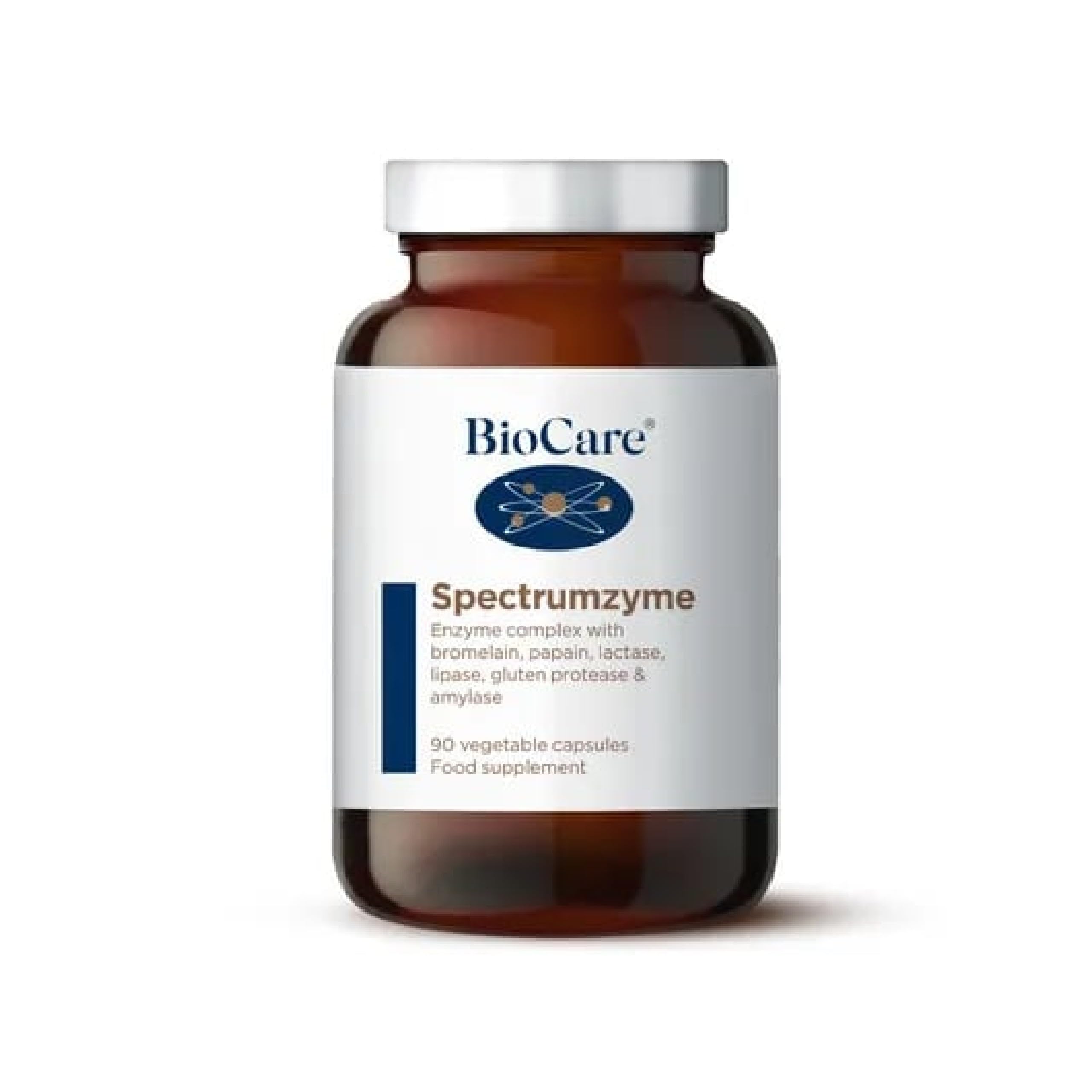BioCare Spectrumzyme - Broad Spectrum Digestive Enzyme Complex with Bromelain, Lactase, Paand Protease - 90 Capsules