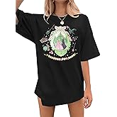 Oversized Witch Shirts Women Changed for Good Shirt Princess Bow T-Shirt Musical Movie Shirt Magical Kingdom Tops