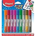 Maped Color'Peps Premium Glitter Glue, Assorted Colors, Pack of 9 (813010)