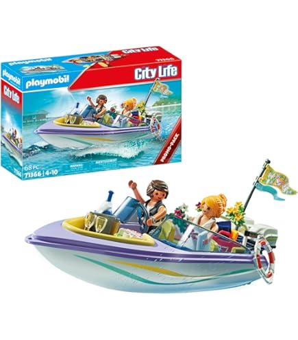 PLAYMOBIL Starter Pack: Jet Ski With Banana Boat Toy Set - Water Scooter & Figures For Kids Ages 4-10 - View #5