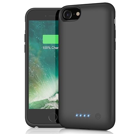 Kilponen Akku Hülle für iPhone 6 6S 7 8, [6000mAh] Ladebatterie hülle Akku hülle für iPhone 8 7 6S 6 Schutzhülle Ladehülle Wi