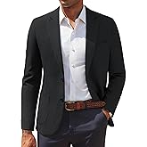 PJ PAUL JONES Mens Casual Sport Coats Two Button Slim Fit Blazer Lightweight Pattern Lined Notch Lapel Suit Jacket