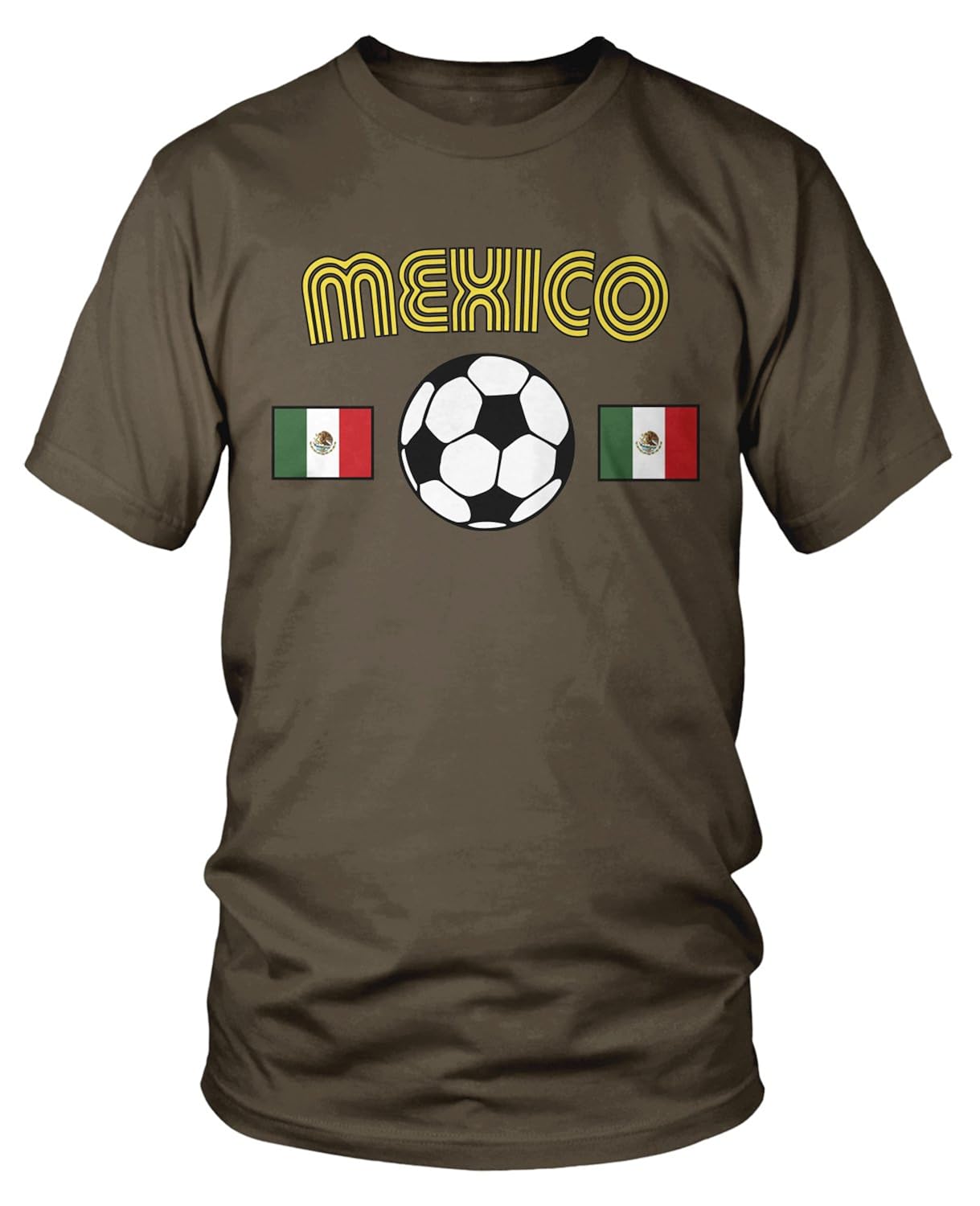 Mexico Soccer Love Mexican Futbol Football T Shirt Dark Chocolate 3