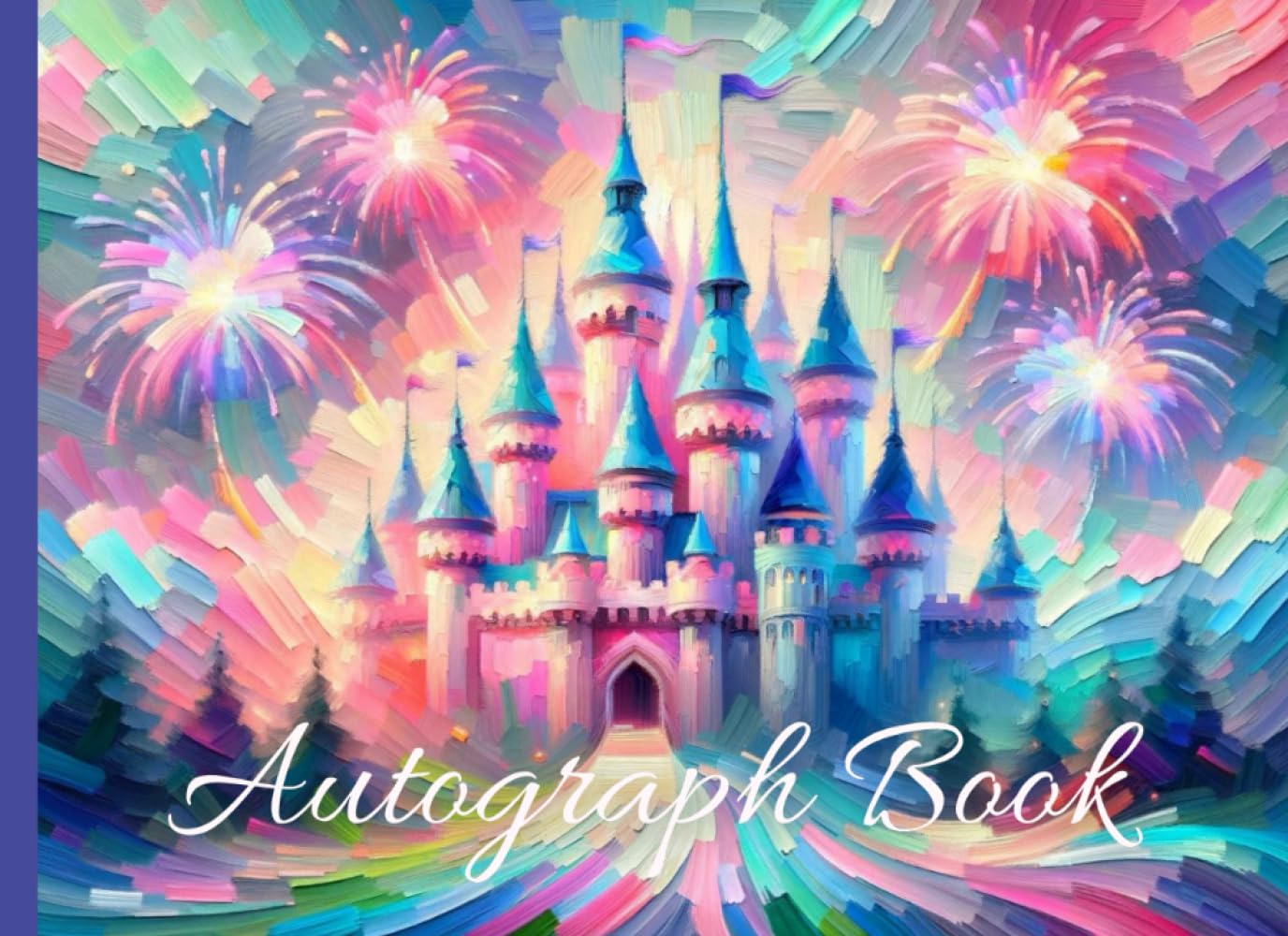 Photo 1 of Castle Autograph Book for Girls: Small Scrapbook for Kids. Save Signatures and Photos/Pictures of Characters and Princesses at Theme Parks or on ... Space for Stickers and Decals. 100 Pages.