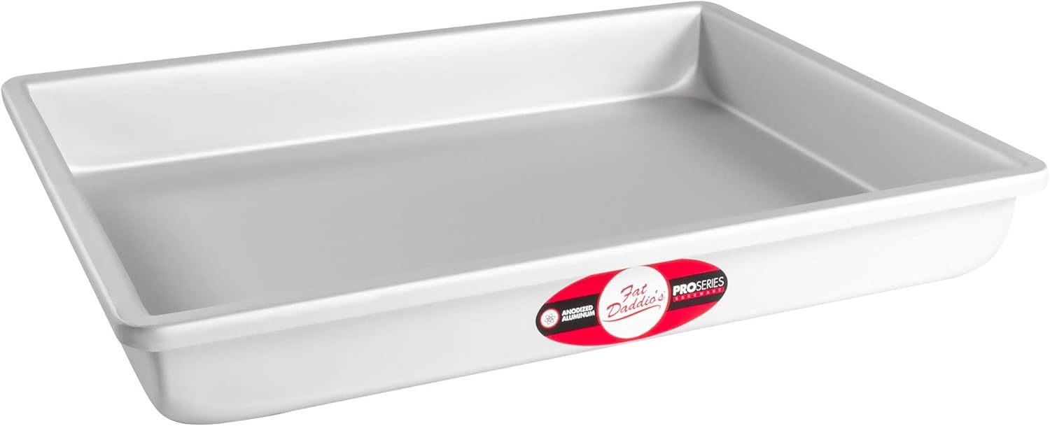 Fat Daddio's Sheet Cake Pan, 11 x 15 x 2 Inch, Silver