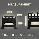 Utopia Home Folding Step Stool 9 Inch Heavy Duty 330 lbs Black view 2