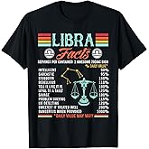 Zodiac Symbol Libra Facts Horoscope Astrology Sign T-Shirt