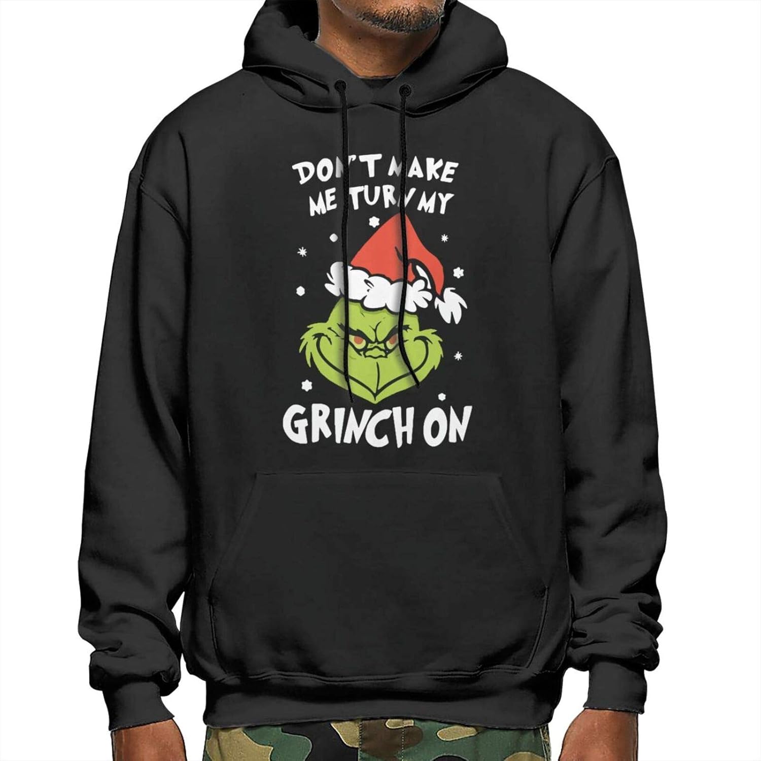 The Grinch Stole Christmas Men's Heavy Blend Fleece Hooded Sweatshirt