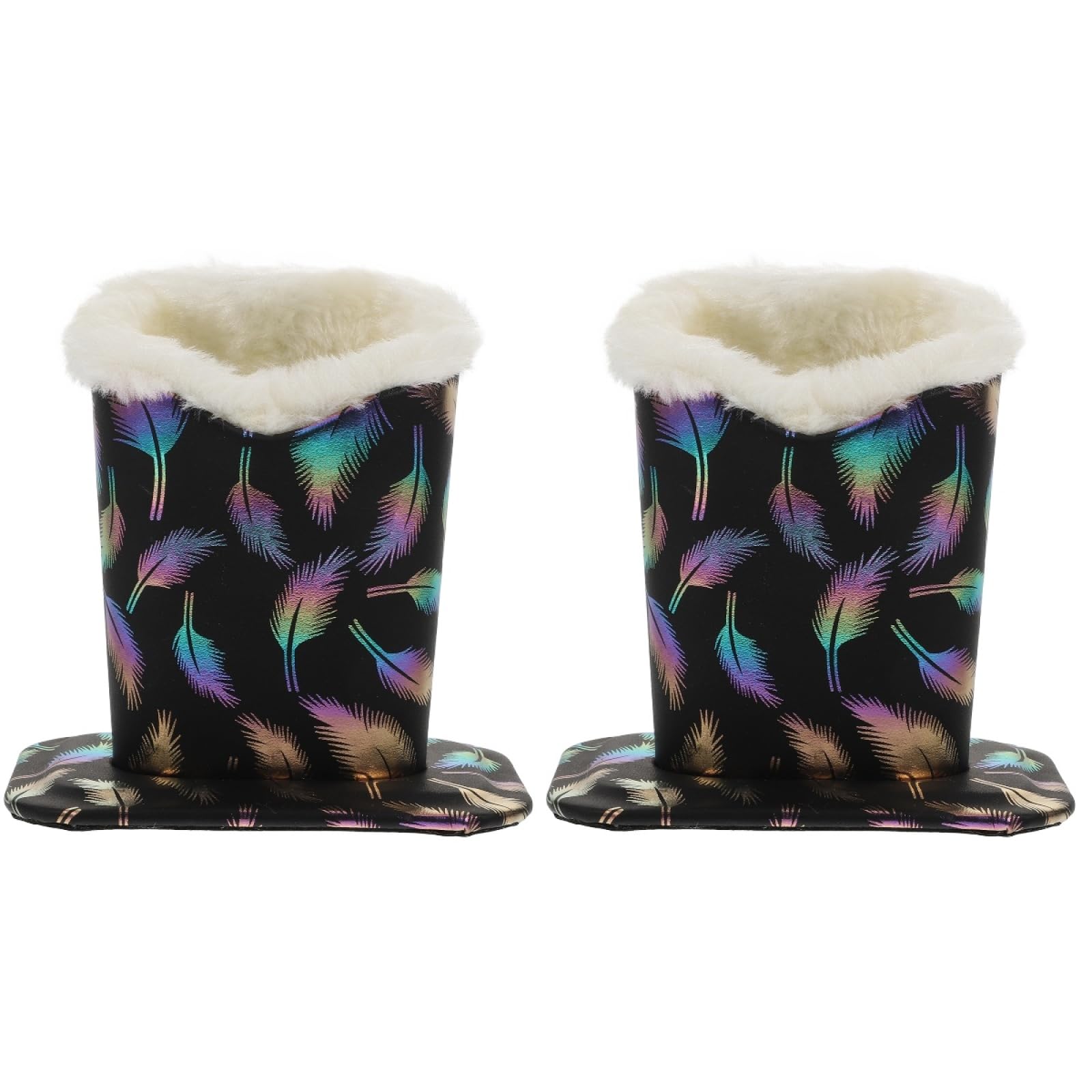 TOPBATHY Eyewear Holder Plush Lined Glasses Stand for Desk and Nightstand Compact Spectacles Storage Rack 4.72X6.30X4.92 Inch for Home and Office Organization