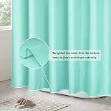 EurCross Light Green Shower Curtain 180x180cm Mould Proof Quick Dry view 5