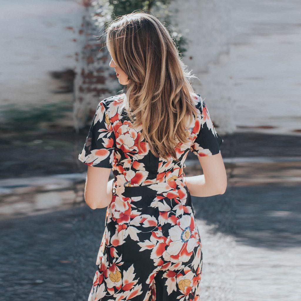 floral batwing jumpsuit