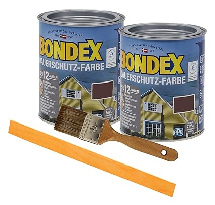 Bondex Dauerschutzfarbe deckend 2 x 0,75l Wetterschutzfarbe