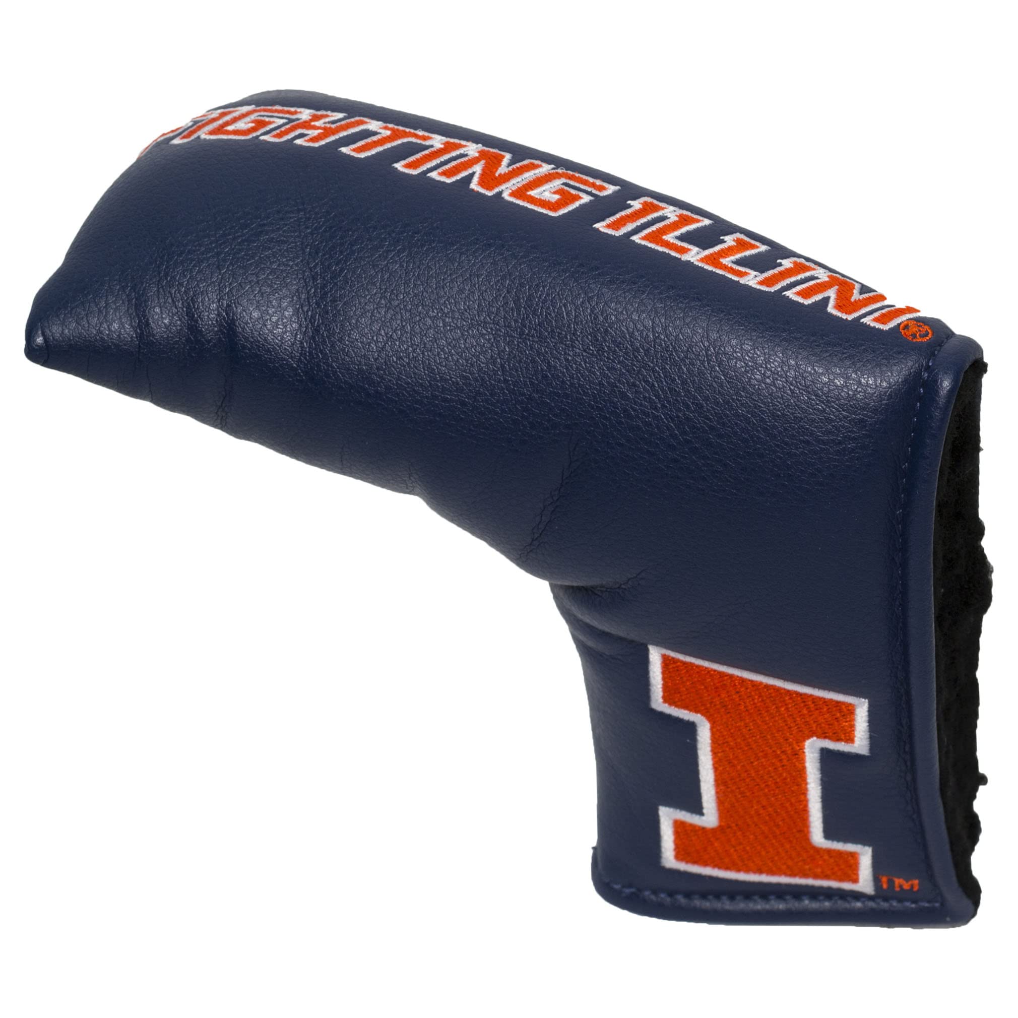 Team Golf NCAA Illinois Fighting Illini Vintage Blade Putter Cover Golf Club Vintage Blade Putter Headcover, Form Fitting Design, Fits Scotty Cameron, Taylormade, Odyssey, Titleist, Ping, Callaway