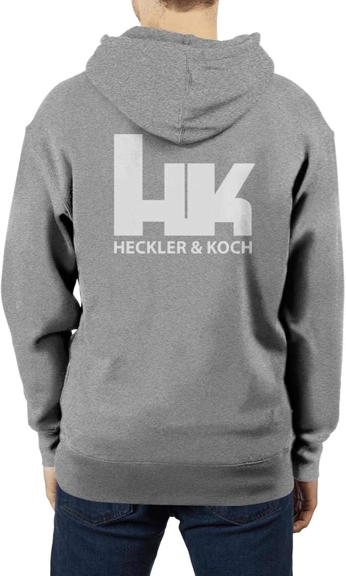 HecklerandkochLogo Hoodie for Men, Heavy Blend Pullover Hoodie