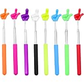 8Pcs Telescopic Teachers Pointer, Mini Pointer Finger Stick for Classroom, Retractable Hand Pointer for School Presentations(8 Colors)