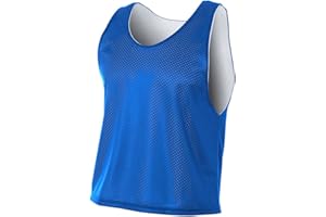 A4 Sportswear Reversible Pinnies Wicking Athletic Jersey (Lacrosse/Soccer/Football.) 11 Colors, Youth/Adult