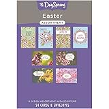 DaySpring - It's all About Jesus - Easter - 8 Design Assortment with Scripture - 24 Easter Boxed Cards & Envelopes (70924)