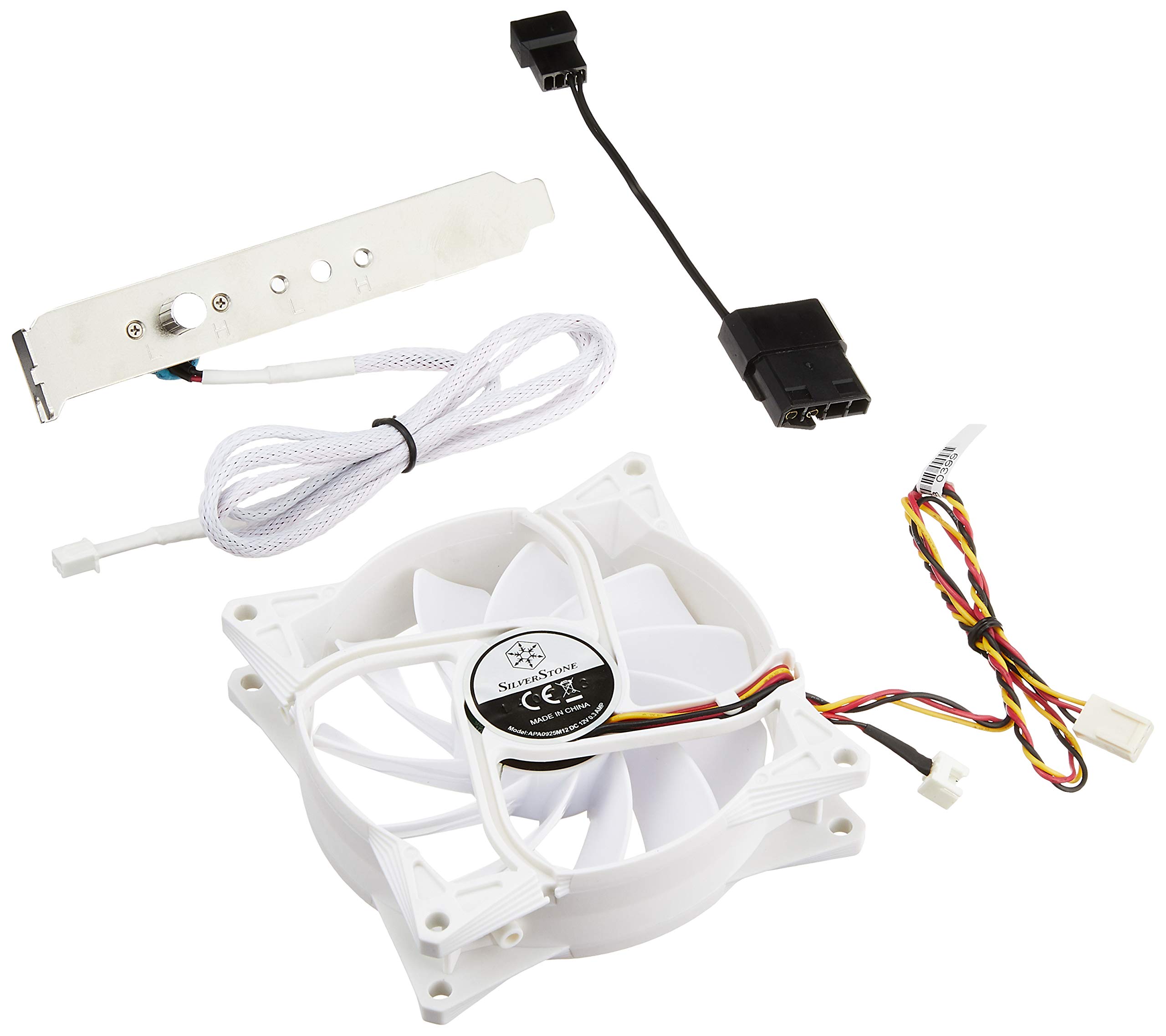 SilverStone SST-FM93 - FM Series Adjustable Computer Case Cooling Fan 90mm, High Airflow, white